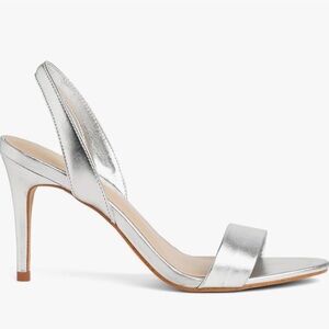 Aldo Elegant  Silver Women's Slingback Heels